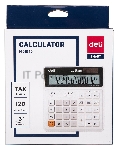 Калькулятор бухгалтерский Deli EM01010 белый 12-разр., вид 12