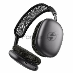 Беспроводные/проводные наушники Borofone BO35 серый космос, накладные, Bluetooth + проводной, до 45 ч