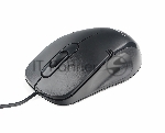 Мышь проводная Gembird MOP-100 черный, 1000 dpi, USB, кнопки - 3