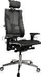 Кресло руководителя Метта Yoga 4DT B2-15D - YM93+Infinity+carbon черный сетка/кожа с подголов. крестов. алюминий хром (комплект 1 шт)