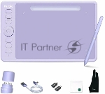 Графический планшет Parblo Intangbo SW USB Type-C фиолетовый