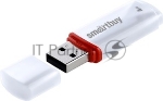 Флешка USB Smartbuy Crown white (SB4GbCRW-W), 4Gb, USB 2.0, R/W 15/5, белый/красный