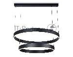 Светильник Ambrella light FA6618/2 BK черный 119W D600/800*750 (ПДУ РАДИО 2.4G)