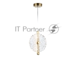 Светильник Ambrella light LH31147 BS/CL латунь/прозрачный 13W 3000K 280*60*350