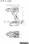 Дрель-шуруповерт Metabo BS 18 L BL, 18 В, 2 Ач, 60 Нм,  бесщеточный, вид 4