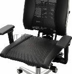 Кресло руководителя Метта Yoga 4DT B2-15D - YM93+Infinity+carbon черный сетка/кожа с подголов. крестов. алюминий хром (комплект 1 шт), вид 5