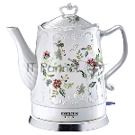 Чайник Delta LUX DL-1239 корпус из фарфора ""Цветы"" : 1500 Вт, 1,5л (6)