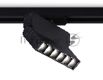 Трековый однофазный светодиодный светильник Ambrella light GL6814 BK черный LED 6W 4200K 24° 115*22*87