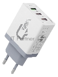 Сетевое зарядное устройство Qumo Quick Charge 3.0 3 USB (Charger 019), Quick charge 3.0, 3 USB, QC 3.0 + 2,1A, белый
