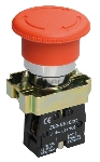 Кнопка LAY5-BS542 "Грибок" аварийн. с фикс. красн. ИЭК BBG90-BS-K04