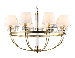 Люстра Ambrella light LH71253/8 BS/WH латунь/белый E14/8 max 40W D870*990