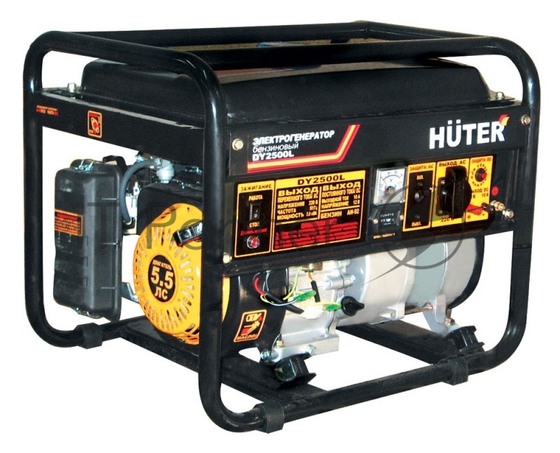 Электрогенератор бензиновый Huter DY2500L, 2.2 кВт, 66 дБ, 38.3 кг