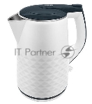 Чайник Centek CT-0025 (White) металл 1.8л, 1800W, двойные стенки, кнопка вкл. на ручке