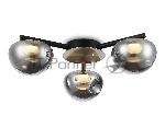 Светильник Ambrella light LH12006/3 BK/GD/SM черный/золото/дымчатый 18W 3000K D640*170