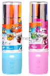 Фломастеры Deli EC150-12 Super Wings 12 цветов, пластиковая туба, вид 8