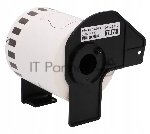 Пленочная клеящаяся лента Brother DK22212 62 мм x 15.24 м, черный шрифт, белый фон