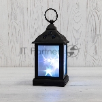 Декоративный фонарь NEON-NIGHT 11х11х22,5 см, черный корпус, цвет свечения RGB с эффектом мерцания NEON-NIGHT