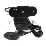 Веб-камера ExeGate EX287388RUS BlackView C615 FullHD Tripod (матрица 1/3" 2 Мп, 1920х1080, 1080P, 30fps, 4-линзовый объектив, шторка, USB, фиксированный фокус, микрофон с шумоподавлением, универсальное крепление, штатив Flex в комплекте, кабель 1,5 м, Win Vista/7/8/10, Mac OS, черная)