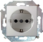 Механизм розетки 1-м СП Simon15 защ. шторки с заземл. белый Simon 1591443-030