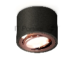 Светильник Ambrella Light XS7511005 SBK/PPG черный песок/золото розовое полированное MR16 GU5.3 (C7511, N7005)