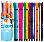 Фломастеры Deli EC150-12 Super Wings 12 цветов, пластиковая туба, вид 7