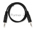 Кабель аудио Ningbo JAAC002-0.5 Jack 3.5 (m)/Jack 3.5 (m) 0.5м. черный