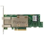 Контроллер LSI SAS 9400-8i8e SGL (05-50031-02), PCIe 3.1 x8 LP, Tri-Mode SAS/SATA/NVMe 12G HBA, 16port(2*int SFF8643+2*ext SFF8644), 3516 IOC