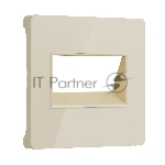 Накладка для двойной розетки Еthernet RJ-45 (айвори акрил)
