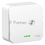 Переключатель 1-кл. ОП Blanca 10А IP20 (сх. 6) 250 В с подсветкой с изолир. пластиной бел. SchE BLNVA106111