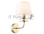 Настенный светильник Ambrella light LH71255 BS/WH латунь/белый E14 max 40W 210*160*310