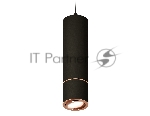 Светильник Ambrella Light XP7402055 SBK/PPG черный песок/золото розовое полированное MR16 GU5.3