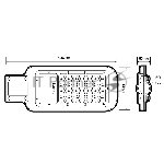 Светильник светодиодный JazzWay PSL 07 100Вт 5000К IP65 AC180-260 уличный ДКУ, вид 6
