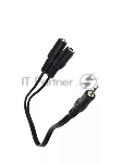 Кабель-адаптер 3.5ST(M)/2*3.5 ST(F), 0.2метра VCOM CV203