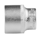 Головка торцевая, 30 мм, 12-гранная, CrV, под квадрат 1/2", хромированная Stels