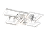 Потолочный светодиодный светильник Ambrella light FA1011/4+1 WH белый 90W 3000K-6400K 710*490*95 (ПДУ ИК)
