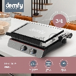 Гриль электрический Domfy Metal DSM-EG502 2200Вт черный/серебристый, вид 8