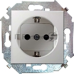 Механизм розетки 1-м СП Simon15 с заземл. белый Simon 1591432-030