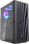 Корпус без блока питания PCCOOLER MA100 MESH BK, Mesh Mid Tower, черный, TG, 0.4 SPCC, 3x120мм ARGb ATX, mATX, mITX 160/310/180мм 2x2.5", 2x3.5", 7xPCI 1xUSB-A 3.0, 2xUSB-A 2.0 360x200x446mm
