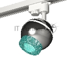 Светильник Ambrella light XT1104004 PSL/BL серебро полированное/голубой GU5.3 LED 3W 4200K (A2520, C1104, N7194)