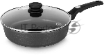 Сотейник Rondell Escurion Grey RDA-1125, 28см, с крышкой, серый