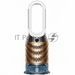 Очиститель-увлажнитель воздуха Dyson PH05 545007-01 белый/золотистый, 40 м², 5 л, HEPA H13, угольный фильтр, SCO-катализатор, УФ-стерилизация воды, управление со смартфона, датчики качества воздуха, 6 режимов работы