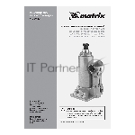 Домкрат гидравлический бутылочный Matrix, 30 т, h подъема 244–370 мм