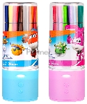 Фломастеры Deli EC150-24 Super Wings 24цв. пластиковая туба, вид 10
