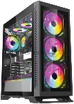 Компьютерный корпус Forza FZ-G901 EATX Case, black, w/o psu,Tempered glass front panel, 2x3,5", 2x2,5",USB3.0*1+USB3.0