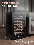 Винный шкаф Libhof GM-56 черный, 124 л, 1 отсек, 56 бут., класс A, вид 2