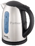 Чайник Tefal KI 170D30  Максимальная мощность: 2400 Вт Объем: 1.7 л Материал корпуса: металл Нагревательный элемент: закрытая спираль Дисплей: нет Терморегулятор: нет Индикация включения: нет Индикатор уровня воды: да Фильтр: да