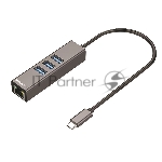 Сетевой адаптер ORIGO OU330N/A1A USB-C, 3xUSB 3.0, 1x1000Base-T
