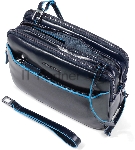 Клатч Piquadro Blue Square AC6902B2R/BLU2 темно-синий натур.кожа, вид 3