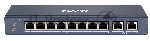 Коммутатор iFLOW F-SW-EU410POE-V/L, 8×100 Мбит/с PoE + 2×1 Гбит/с, неуправляемый