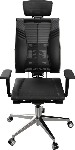 Кресло руководителя Метта Yoga 4DT B2-15D - YM93+Infinity+carbon черный сетка/кожа с подголов. крестов. алюминий хром (комплект 1 шт), вид 12